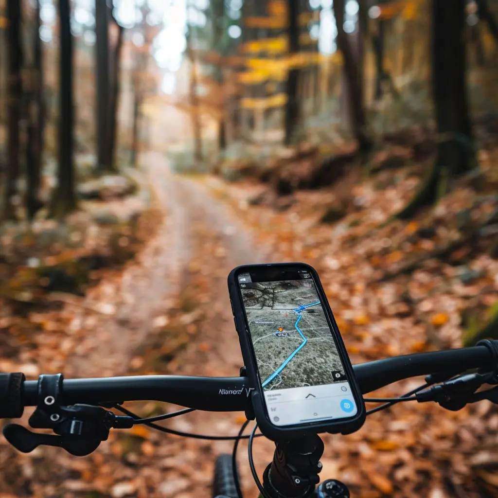 gps vélo vue de près photo