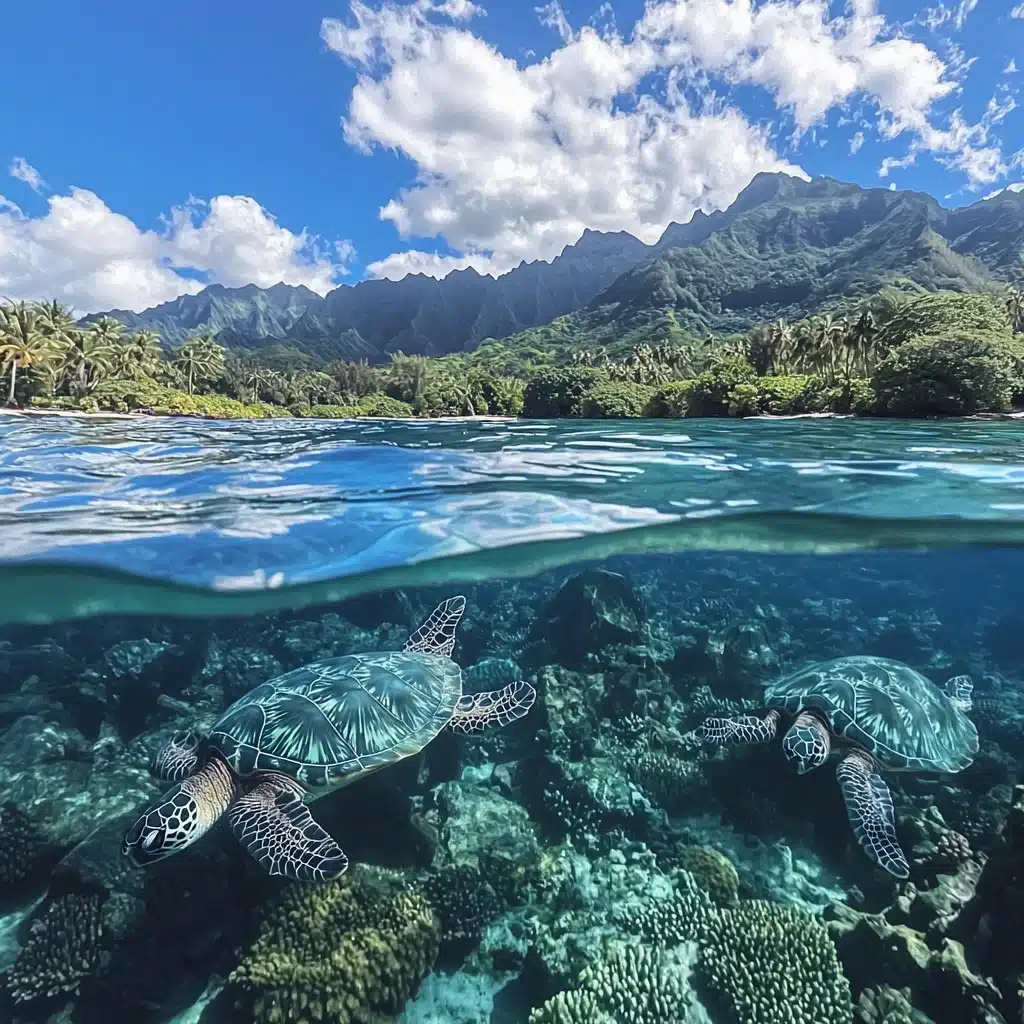 photo artistique de tortues